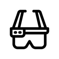 smart glasses line icon. Clean and minimalist icon for websites and mobile apps. vector
