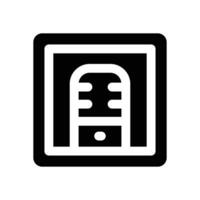 app glyph icon. Strong and solid icon for websites and mobile apps. vector