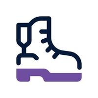 boots dual tone icon. Sleek and modern icon for websites and mobile apps. vector