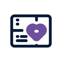 gift card dual tone icon. Sleek and modern icon for websites and mobile apps. vector
