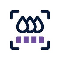drop dual tone icon. Sleek and modern icon for websites and mobile apps. vector