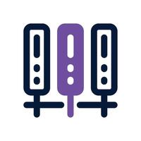 server structure duotone icon. Sleek and modern icon for websites and mobile apps. vector