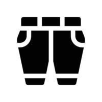 pants glyph icon. Strong and solid icon for websites and mobile apps. vector