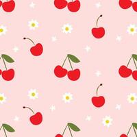 Classic Popular apple and flower background pattern Beautiful spring, summer composition. pink background. vector