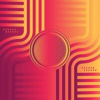 Abstract line wave poster background Minimalist cover template with vibrant perspective line wave in motion. Ideal design for social media, cover, banner, flyer, music, ads vector