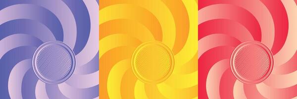 Abstract geometric pattern background for business brochure cover design. Blue, yellow, red banner poster template vector