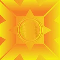 Yellow gradient simple abstract Concentric square circles abstract background vector