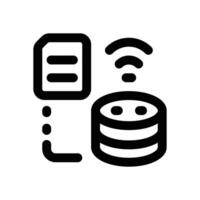 big data line icon. Clean and minimalist icon for websites and mobile apps. vector