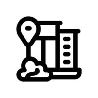 address line icon. Clean and minimalist icon for websites and mobile apps. vector