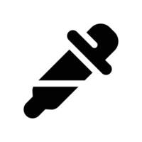 dropper glyph icon. Strong and solid icon for websites and mobile apps. vector