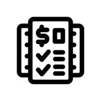 price list line icon. Clean and minimalist icon for websites and mobile apps. vector