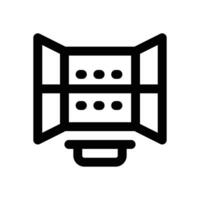 display line icon. Clean and minimalist icon for websites and mobile apps. vector