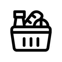 groceries line icon. Clean and minimalist icon for websites and mobile apps. vector