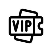 vip line icon. Clean and minimalist icon for websites and mobile apps. vector