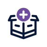 add dual tone icon. Sleek and modern icon for websites and mobile apps. vector