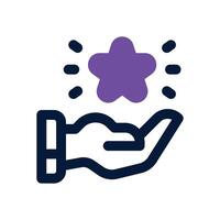 loyalty duotone icon. Sleek and modern icon for websites and mobile apps. vector