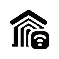 smart home glyph icon. Strong and solid icon for websites, mobile interfaces, presentations, and visual branding. High quality and easy to edit. vector
