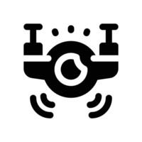 drone glyph icon. Strong and solid icon for websites, mobile interfaces, presentations, and visual branding. High quality and easy to edit. vector