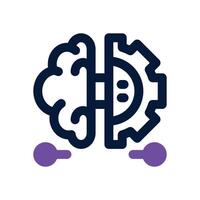 deep learning duotone icon. Sleek and modern icon for websites and mobile apps. vector