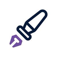 pen tool dual tone icon. Sleek and modern icon for websites and mobile apps. vector