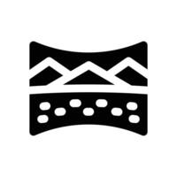 paronamic glyph icon. Strong and solid icon for websites and mobile apps. vector