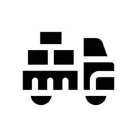 logistic delivery glyph icon. Strong and solid icon for websites and mobile apps. vector