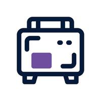 suitcase duotone icon. Sleek and modern icon for websites and mobile apps. vector