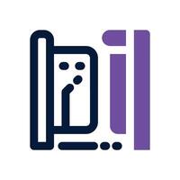 smart gate dual tone icon. Sleek and modern icon for websites and mobile apps. vector