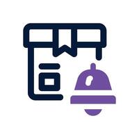limited stock dual tone icon. Sleek and modern icon for websites and mobile apps. vector