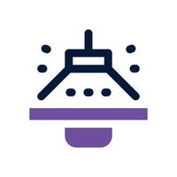 lamp dual tone icon. Sleek and modern icon for websites and mobile apps. vector