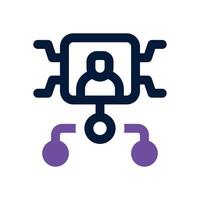 affiliate marketing duotone icon. Sleek and modern icon for websites and mobile apps. vector