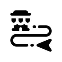 store locator glyph icon. Strong and solid icon for websites and mobile apps. vector
