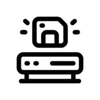 server save line icon. Clean and minimalist icon for websites and mobile apps. vector