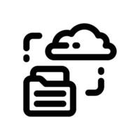 backup line icon. Clean and minimalist icon for websites and mobile apps. vector