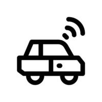 smart car line icon. Clean and minimalist icon for websites and mobile apps. vector