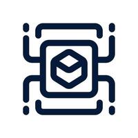 chip dual tone icon. Sleek and modern icon for websites, mobile apps, marketing materials, and corporate design. Fully scalable and ready to use. vector