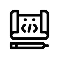 blueprint line icon. Clean and minimalist icon for websites and mobile apps. vector
