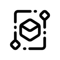 blockchain line icon. Clean and minimalist icon for websites, mobile apps, presentations, and logos. Fully scalable and customizable for any project. vector