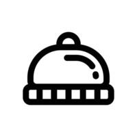 wool hat line icon. Clean and minimalist icon for websites and mobile apps. vector