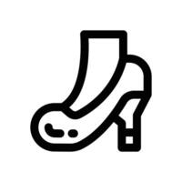 high heel line icon. Clean and minimalist icon for websites and mobile apps. vector