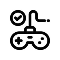 game controller line icon. Clean and minimalist icon for websites and mobile apps. vector