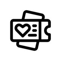 favorite line icon. Clean and minimalist icon for websites and mobile apps. vector