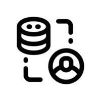 server admin line icon. Clean and minimalist icon for websites and mobile apps. vector