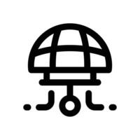 global network line icon. Clean and minimalist icon for websites and mobile apps. vector