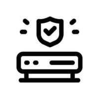 server protection line icon. Clean and minimalist icon for websites and mobile apps. vector