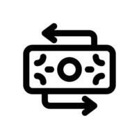 money refund line icon. Clean and minimalist icon for websites and mobile apps. vector