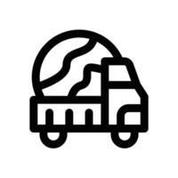 international shipping line icon. Clean and minimalist icon for websites and mobile apps. vector