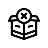 cancel line icon. Clean and minimalist icon for websites and mobile apps. vector