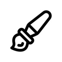 brush line icon. Clean and minimalist icon for websites and mobile apps. vector