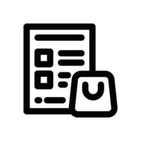 whislist line icon. Clean and minimalist icon for websites and mobile apps. vector